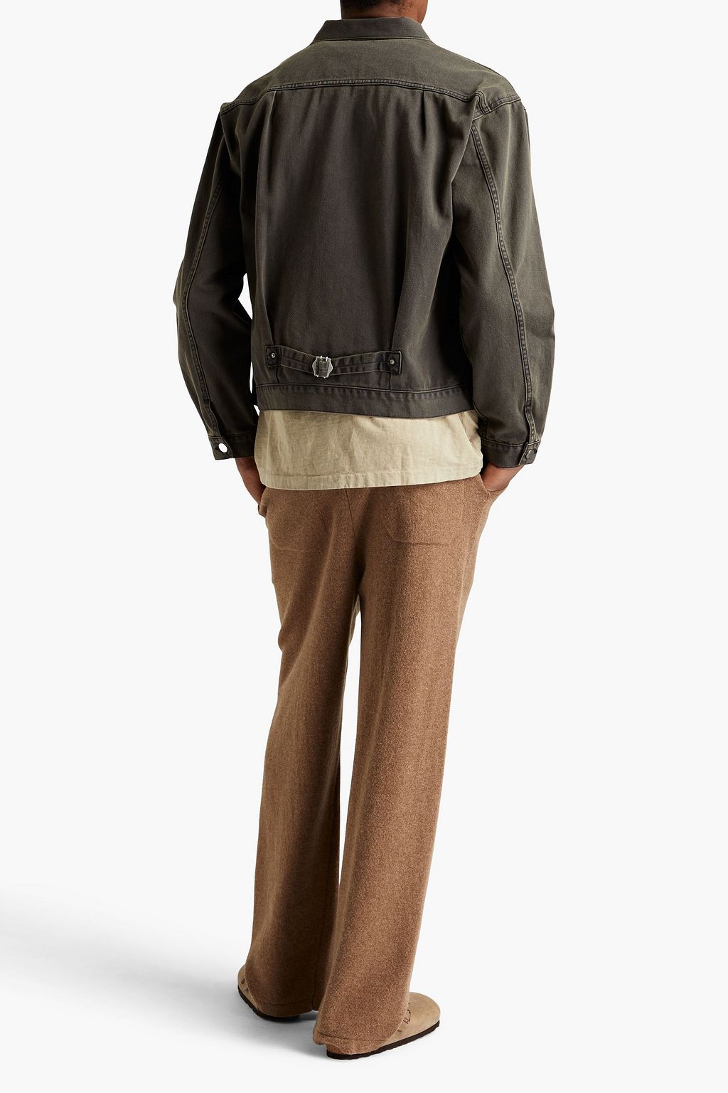 JOHN ELLIOTT Thumper pleated denim jacket
