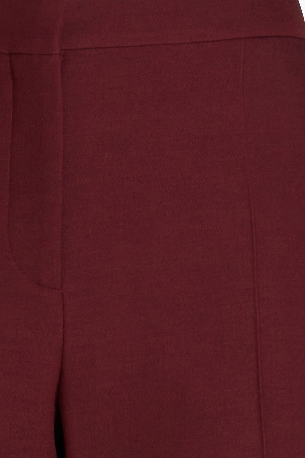 VALENTINO GARAVANI Cropped wool and silk-blend crepe flared pants