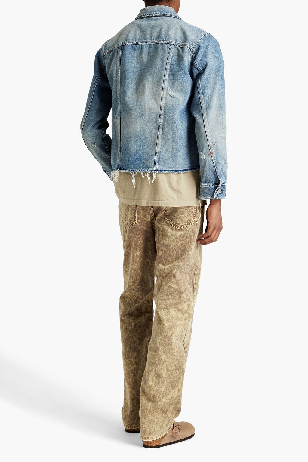JOHN ELLIOTT Thumper distressed denim jacket
