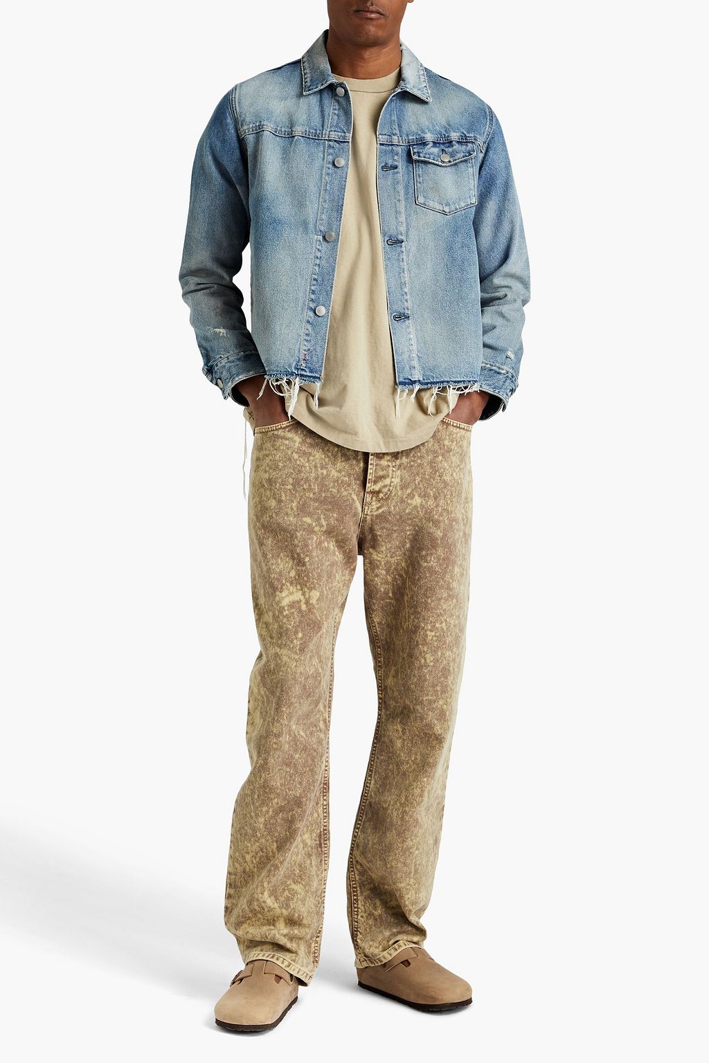 JOHN ELLIOTT Thumper distressed denim jacket