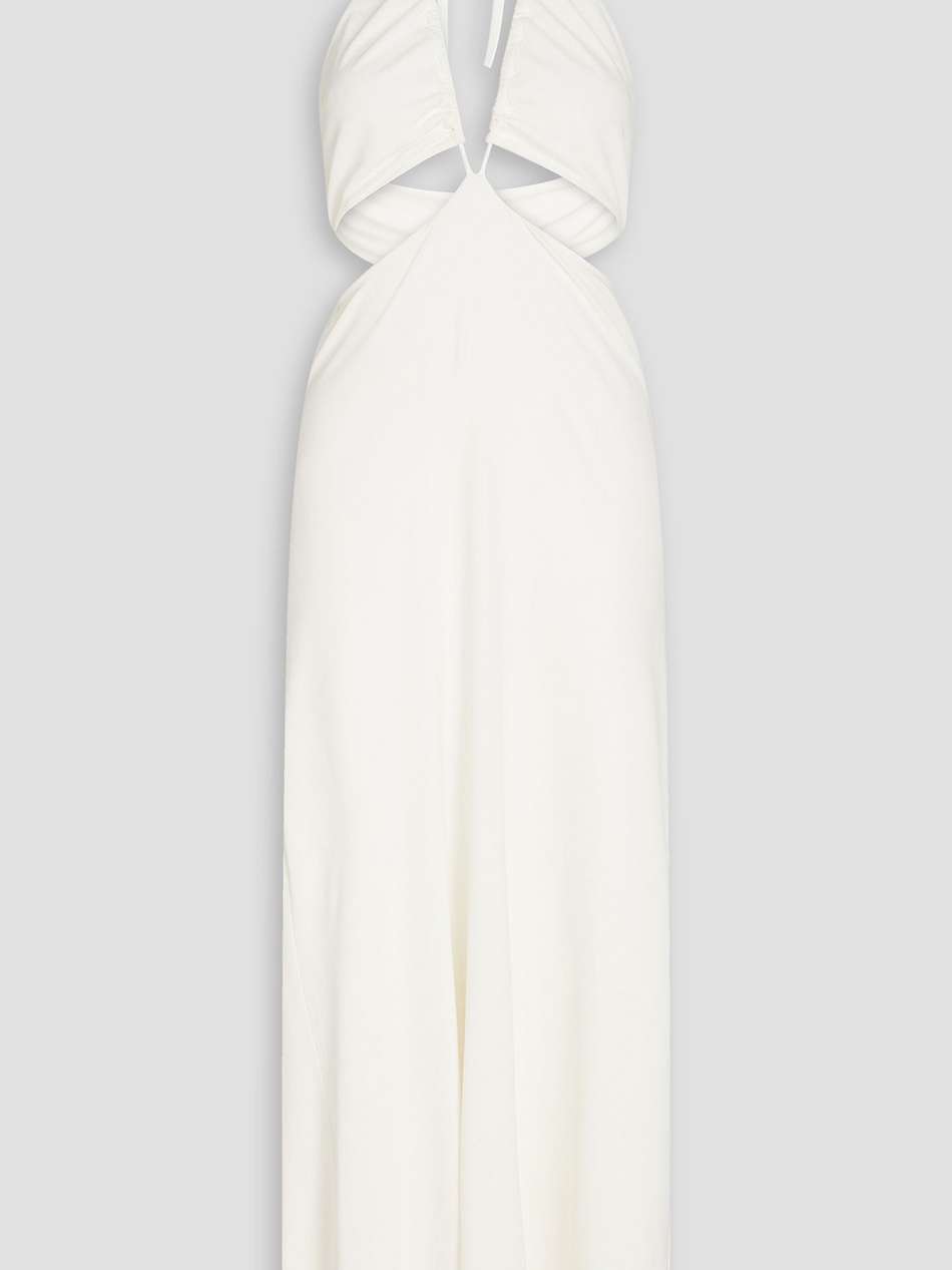 cutout stretch-jersey halterneck maxi dress