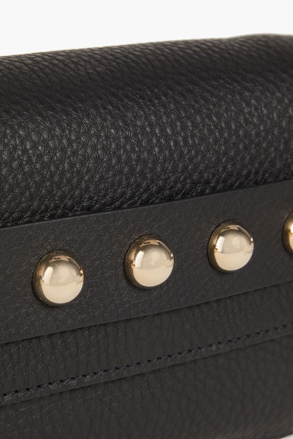RED(V) Studded pebbled-leather shoulder bag