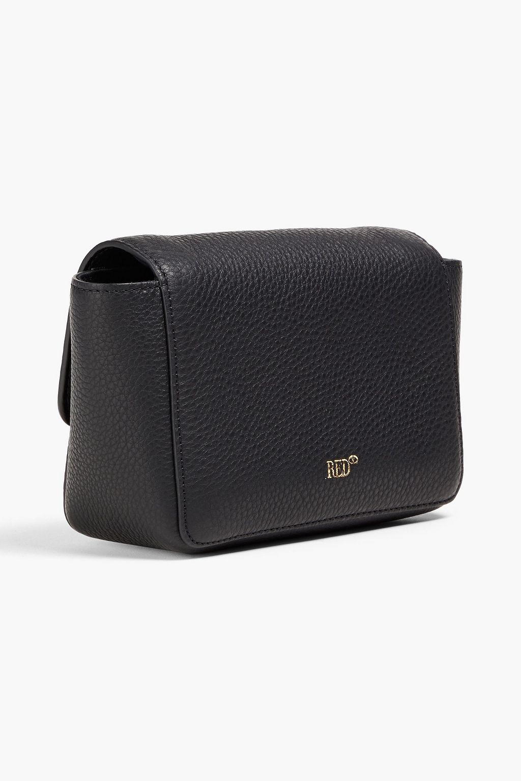 RED(V) Studded pebbled-leather shoulder bag