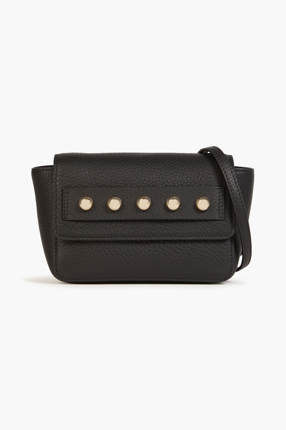 Redv Schultertasche Aus Narbenleder Mit Nieten In Black