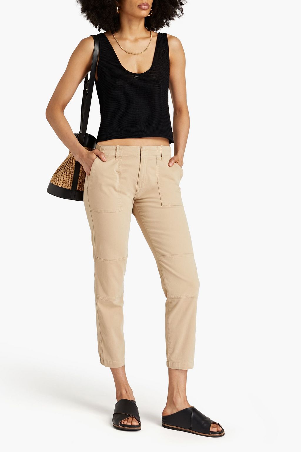 ATM ANTHONY THOMAS MELILLO Karottenhose aus Stretch-Baumwoll-Twill