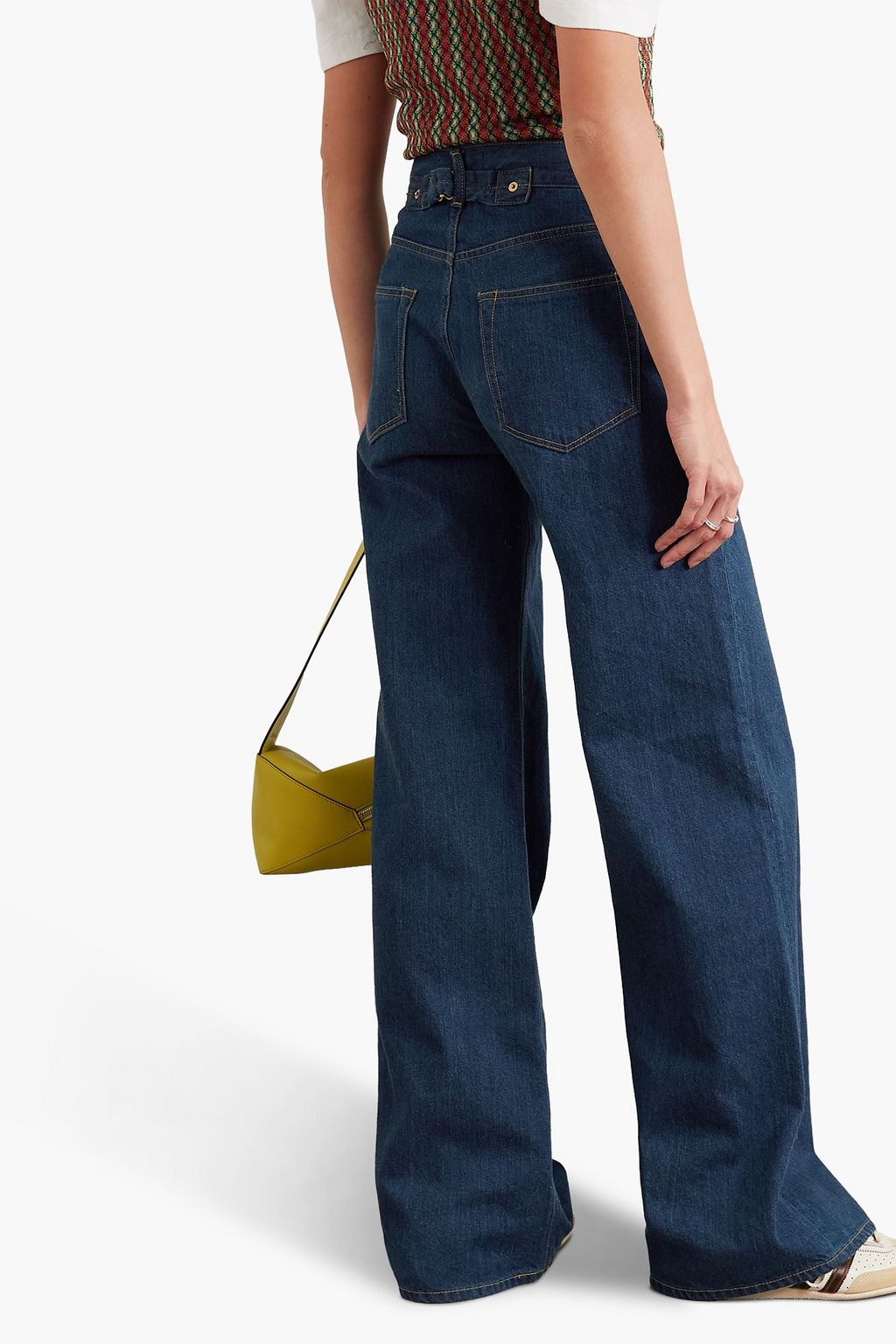TU ES MON TRÉSOR Larimar high-rise wide-leg jeans