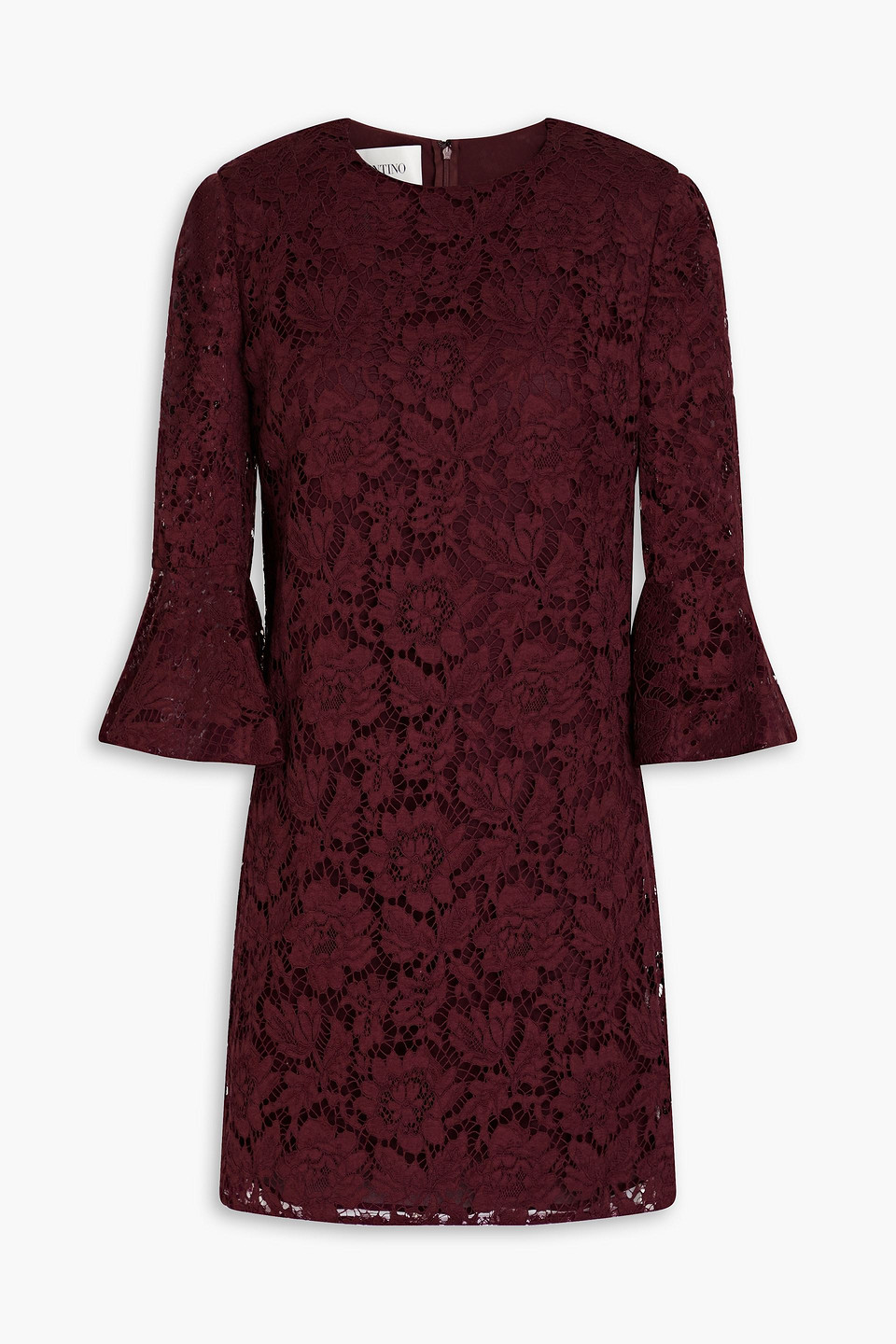 Valentino Cotton-blend Corded Lace Mini Dress