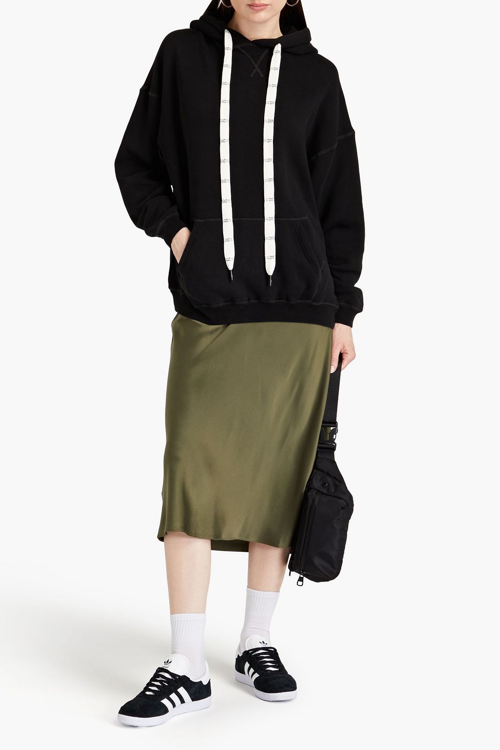 R13 Cotton and Lyocell-blend French terry hoodie