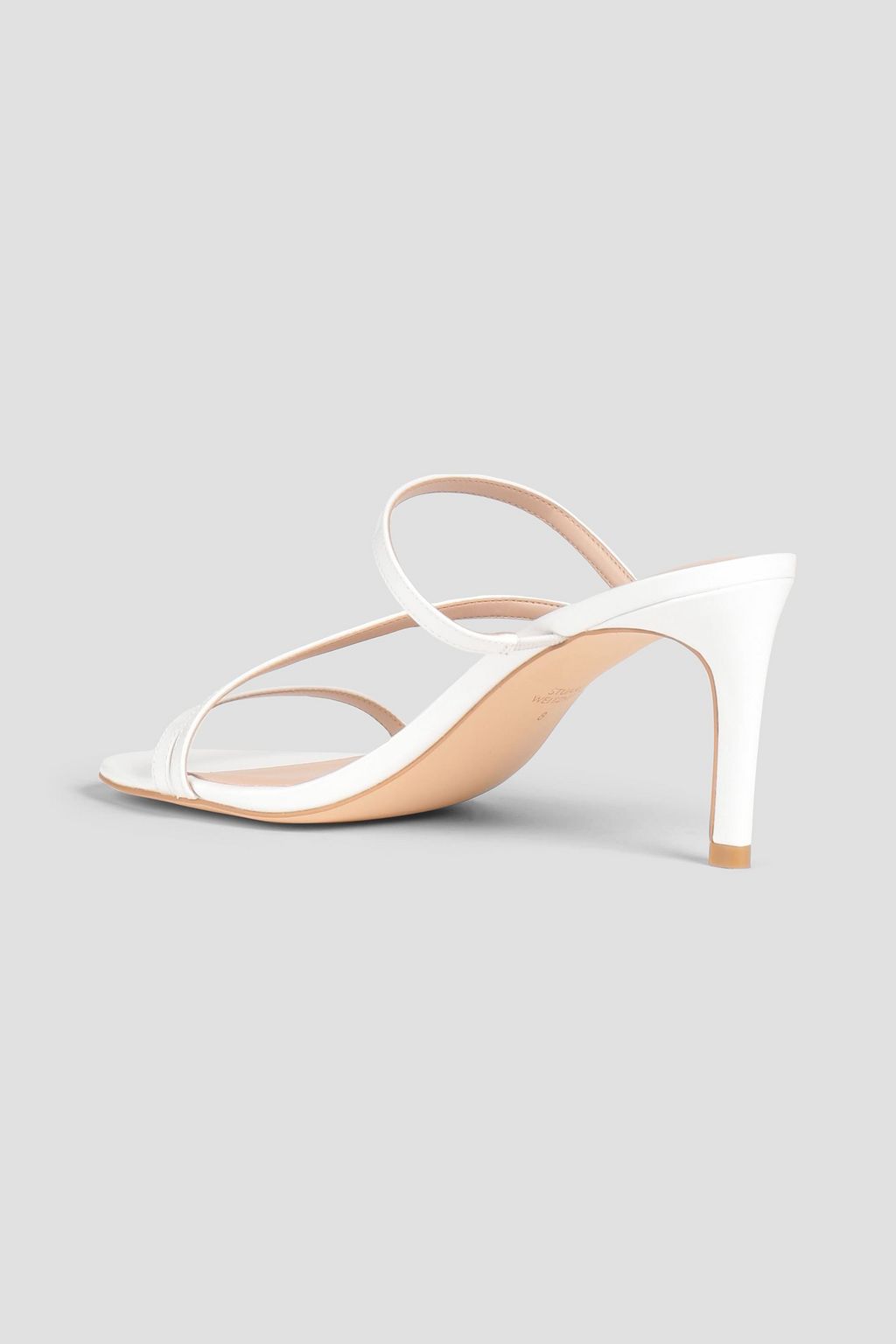 STUART WEITZMAN حذاء ميول «دانسر» من الجلد اللامع بكعب مقاس 80