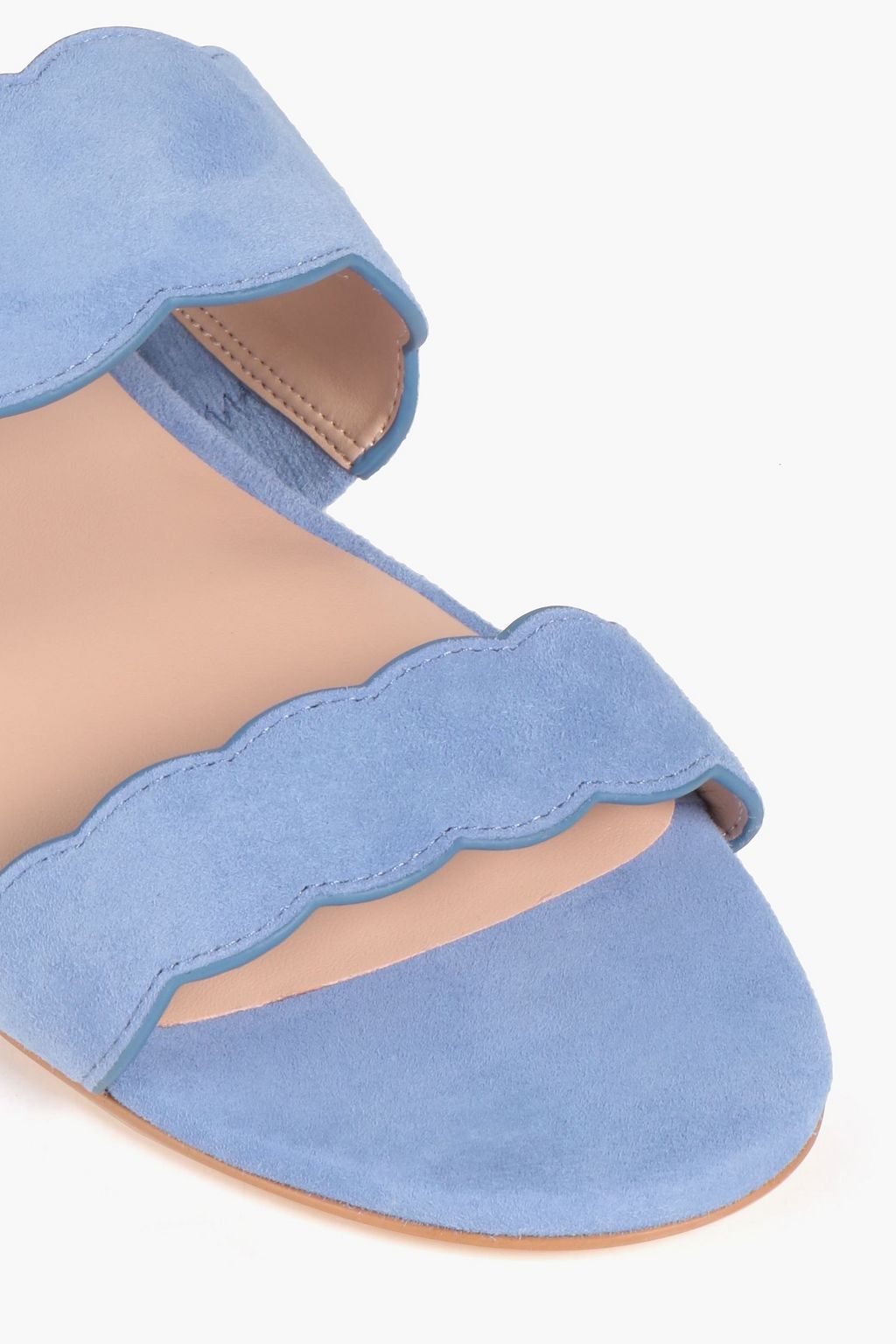 STUART WEITZMAN Santorini スエード サンダル スカラップ