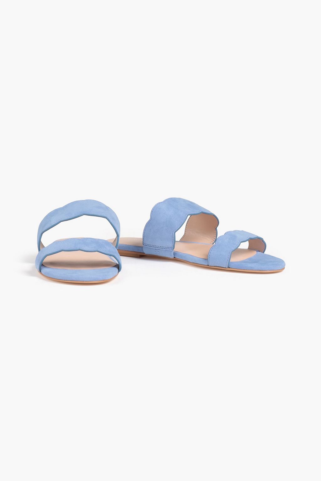 STUART WEITZMAN Santorini スエード サンダル スカラップ