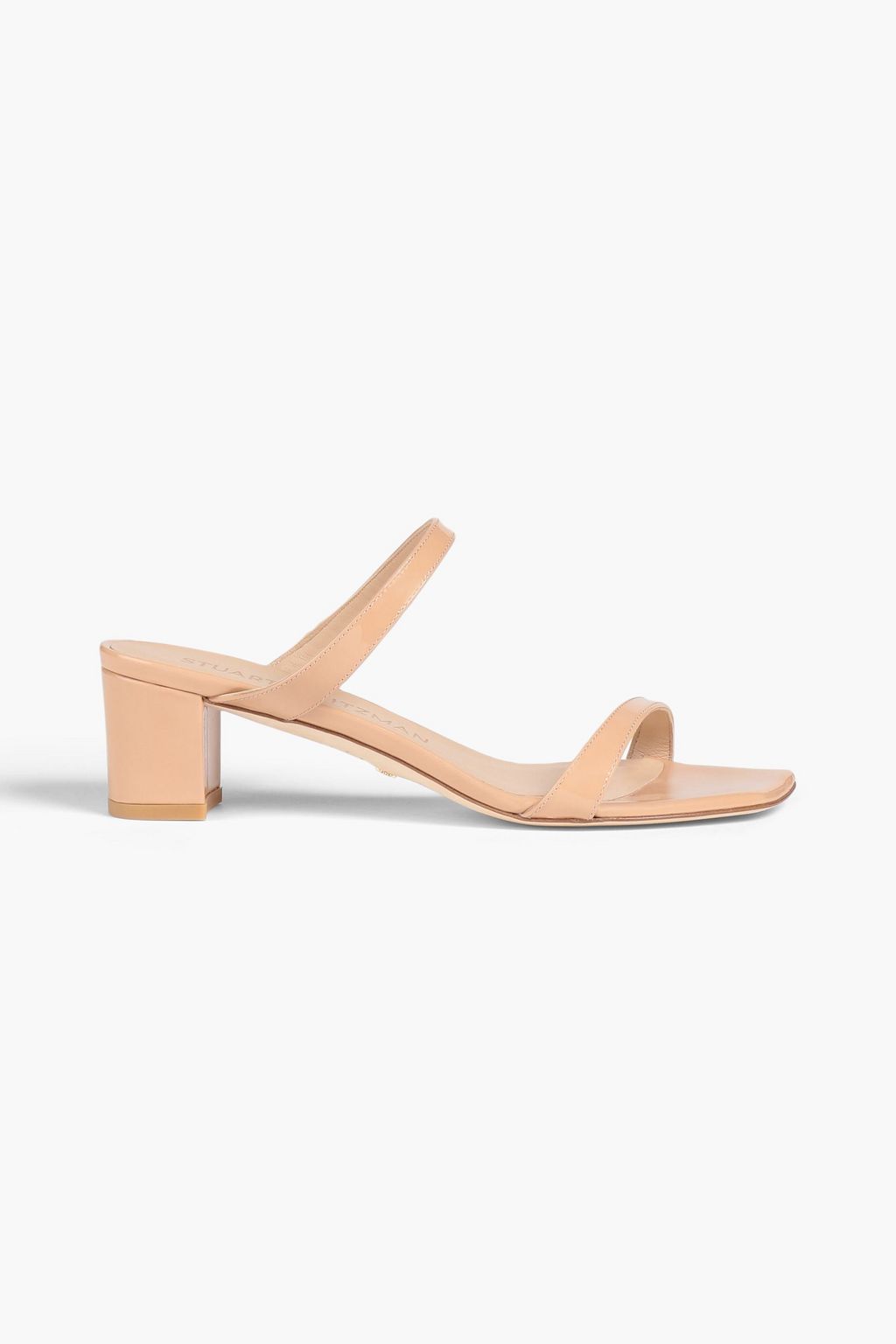 STUART WEITZMAN Aleena 50 patent leather mules THE OUTNET