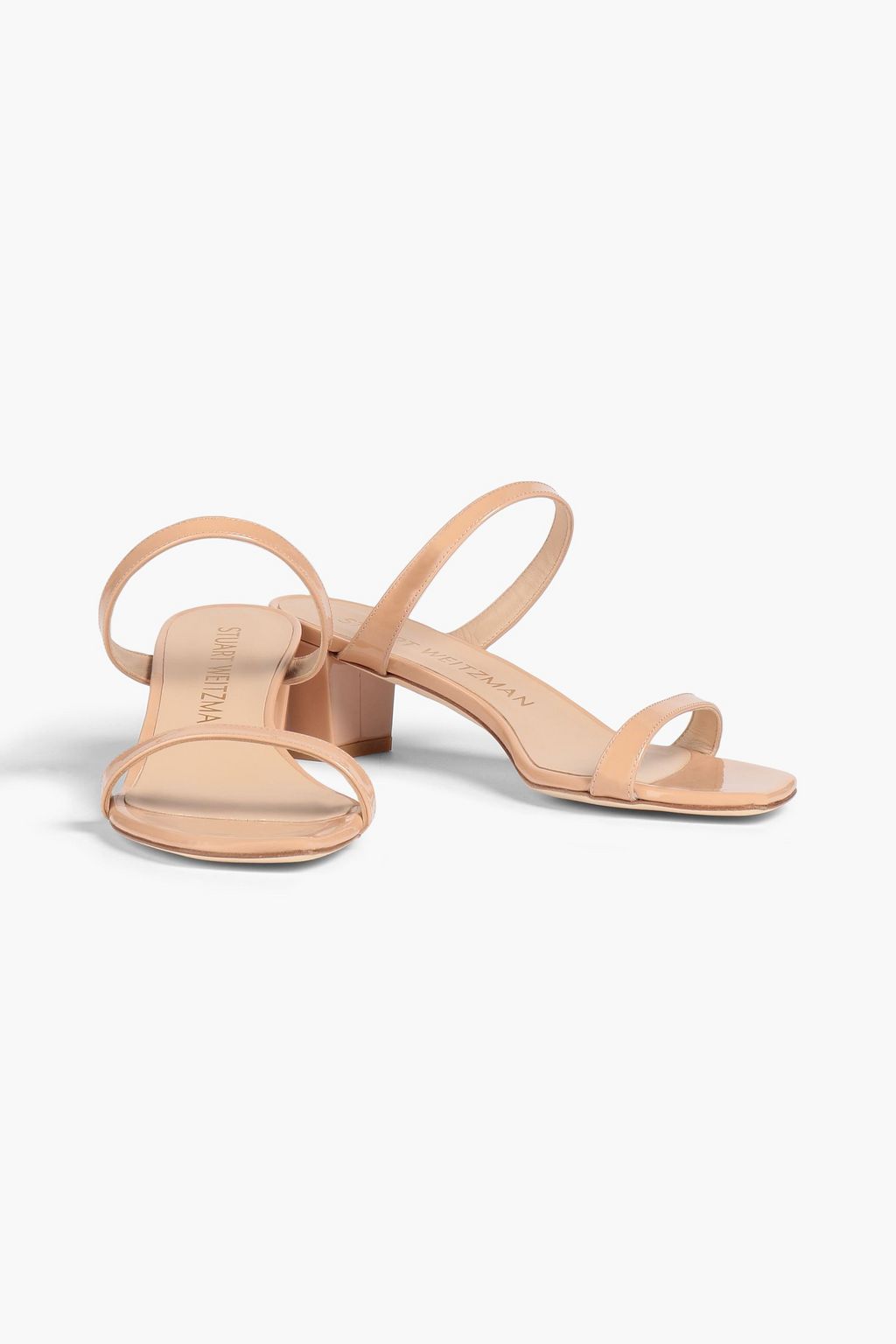 STUART WEITZMAN Aleena 50 patent-leather mules