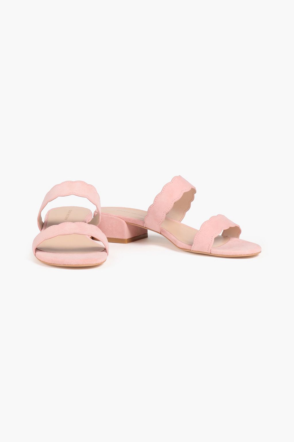STUART WEITZMAN Santorini スエード サンダル スカラップ