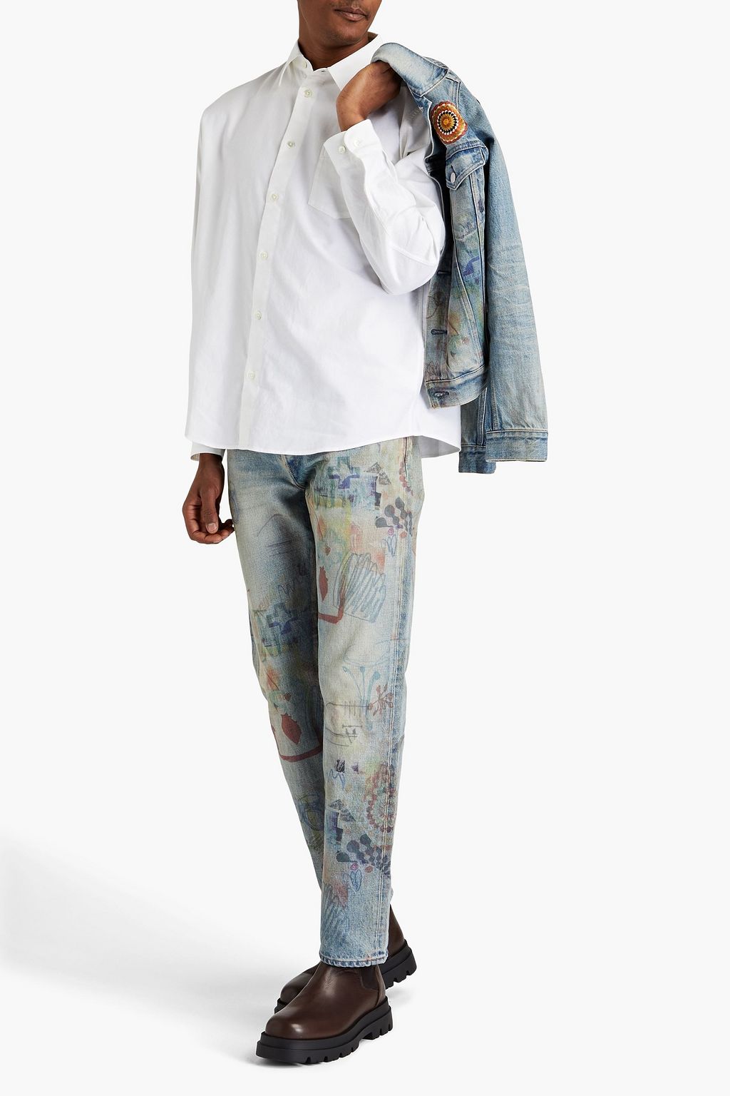 JOHN ELLIOTT Cloak cotton Oxford shirt