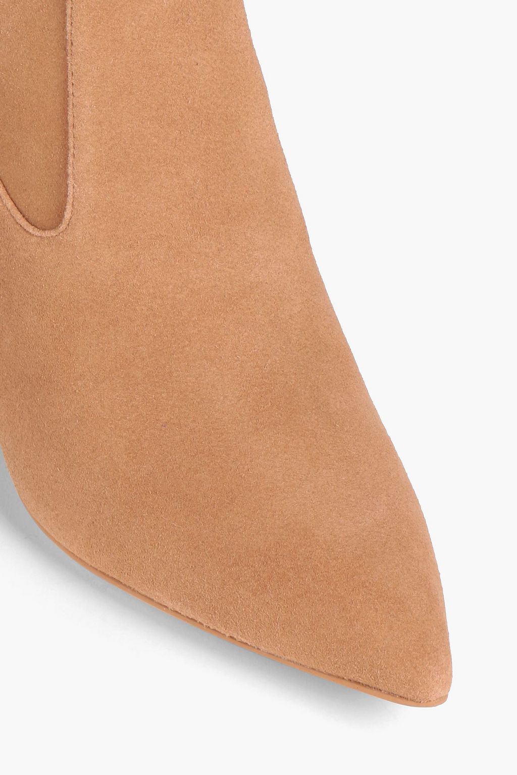 STUART WEITZMAN Avenue 85 City Block Ankle Boots aus Veloursleder