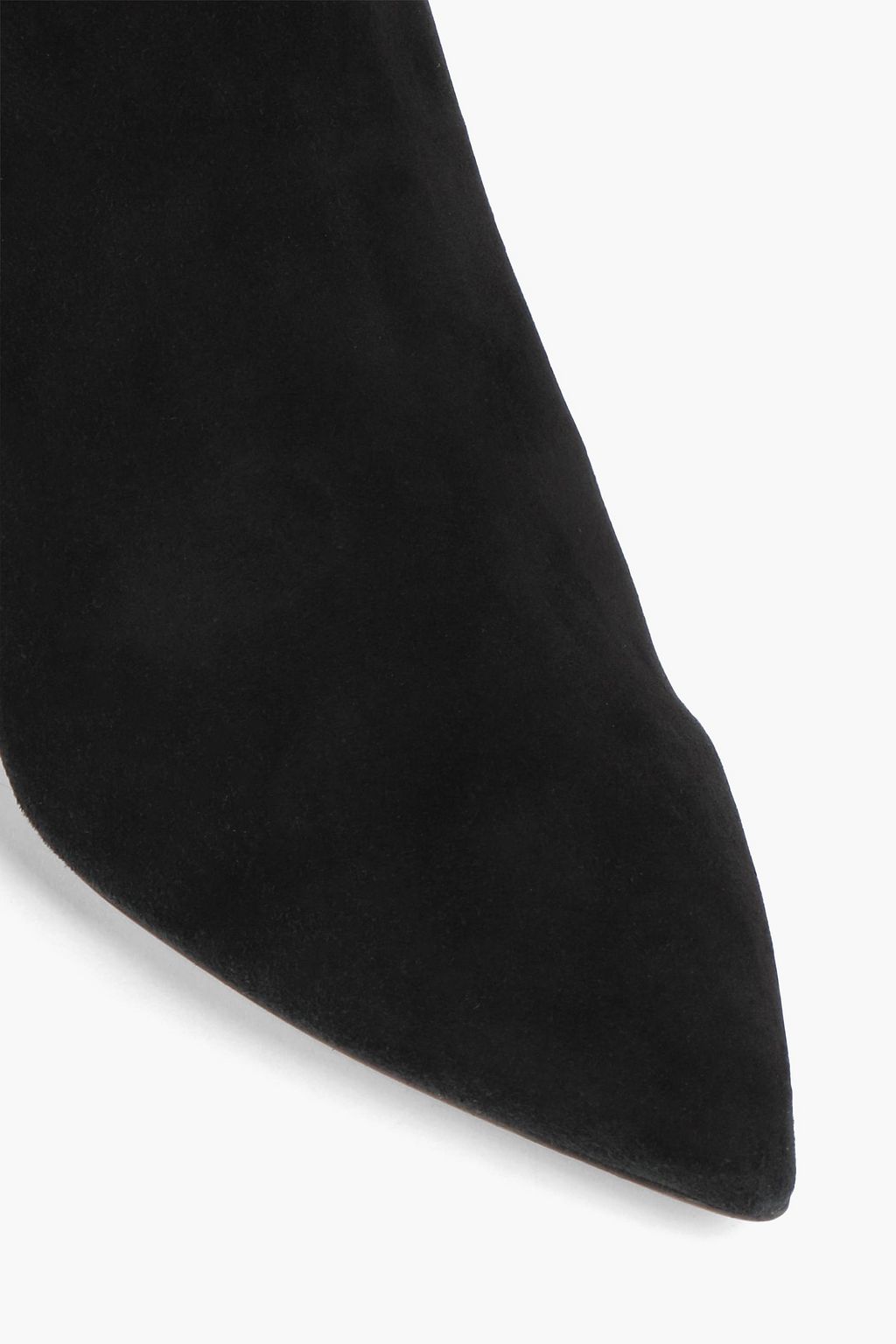 STUART WEITZMAN حذاء بوت بطول الركبة «أفينيو» من الجلد السويدي بكعب مقاس 75