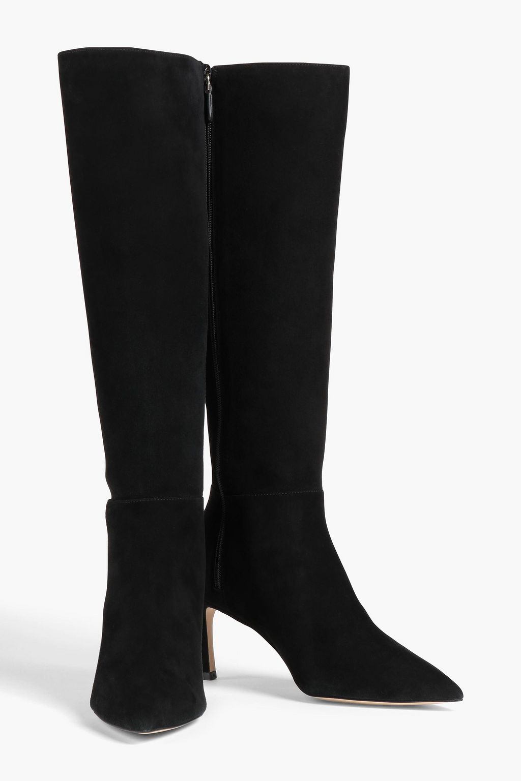 STUART WEITZMAN حذاء بوت بطول الركبة «أفينيو» من الجلد السويدي بكعب مقاس 75