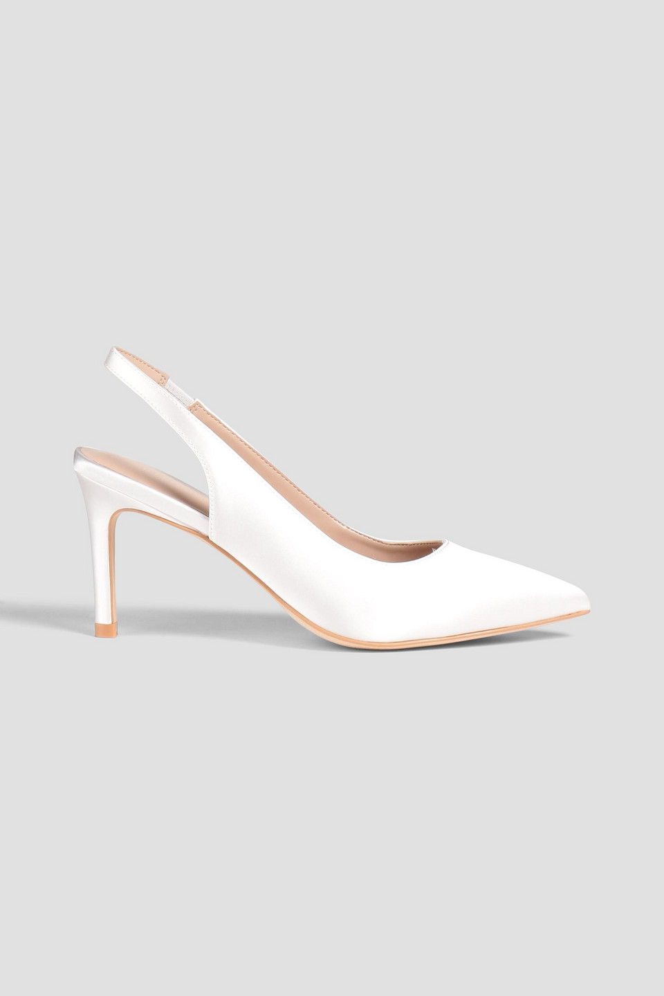 Dancer 75 satin slingback pumps