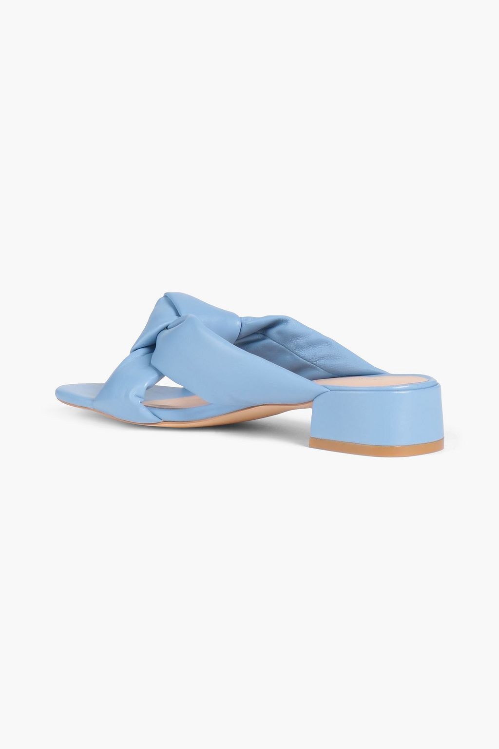 STUART WEITZMAN 베케이 35 매듭 디테일 가죽 뮬