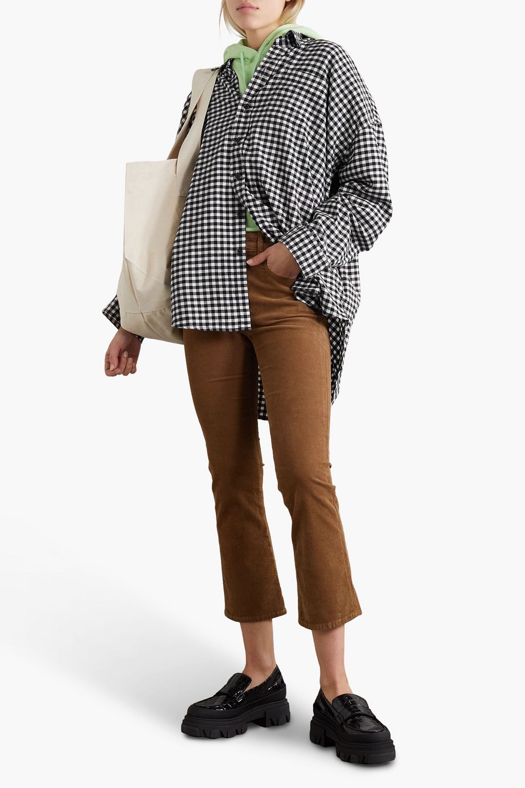 DENIMIST Oversized-Hemd aus Baumwollpopeline