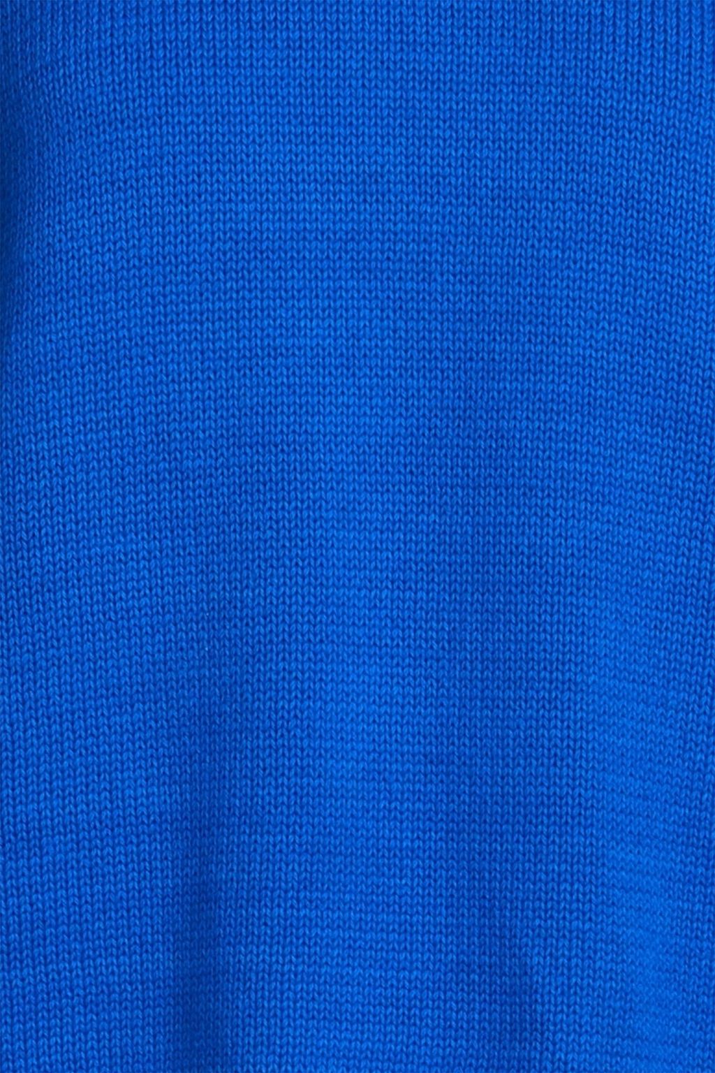 CHINTI & PARKER Two-tone ribbed cotton turtleneck sweater