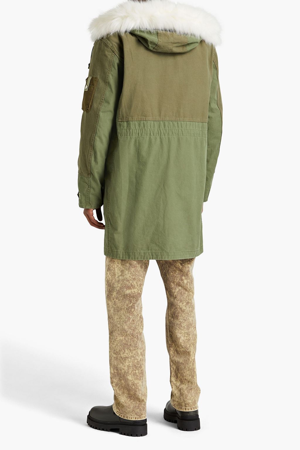 JOHN ELLIOTT Ripstop-paneled cotton-canvas hooded parka
