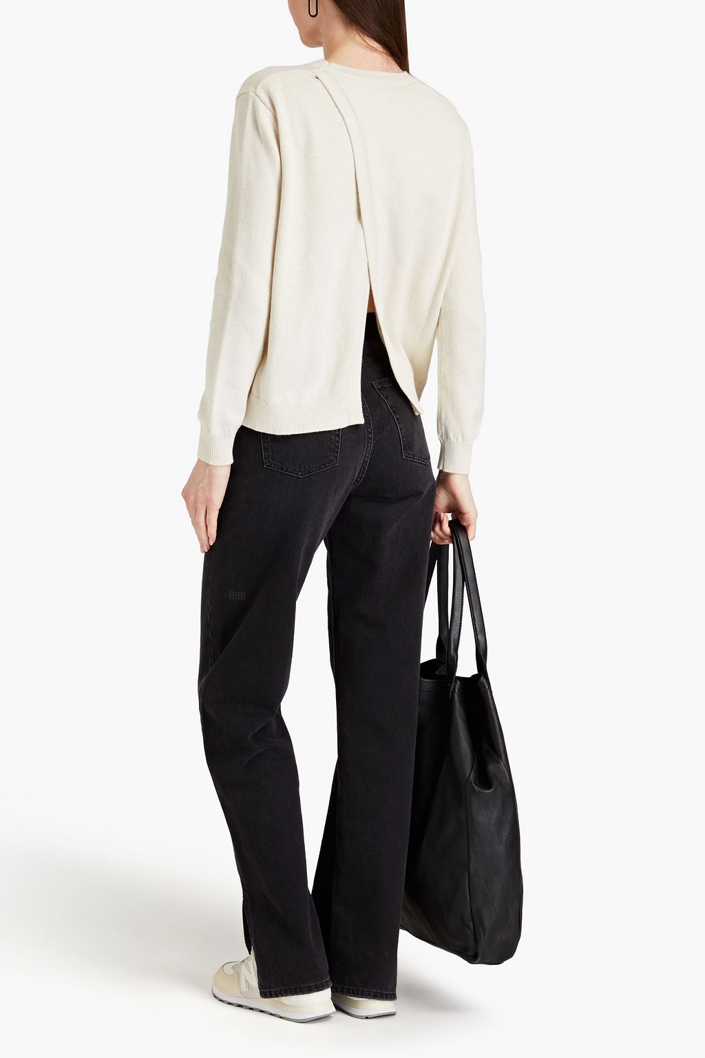 CHINTI & PARKER Leonora wrap-effect cotton sweater