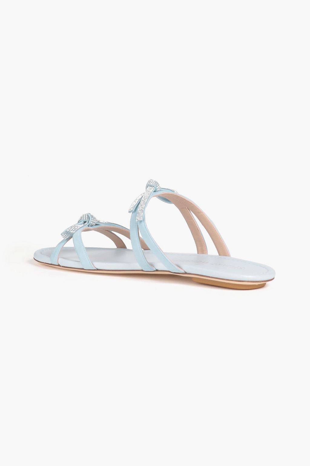 STUART WEITZMAN Sandalen aus Veloursleder mit Verzierung