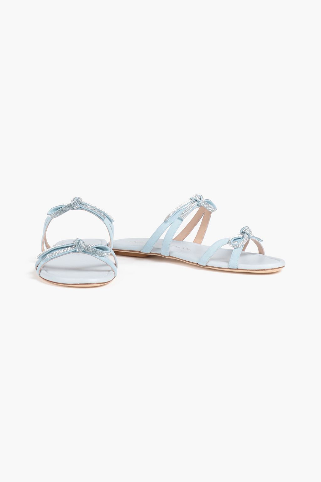 STUART WEITZMAN Sandalen aus Veloursleder mit Verzierung