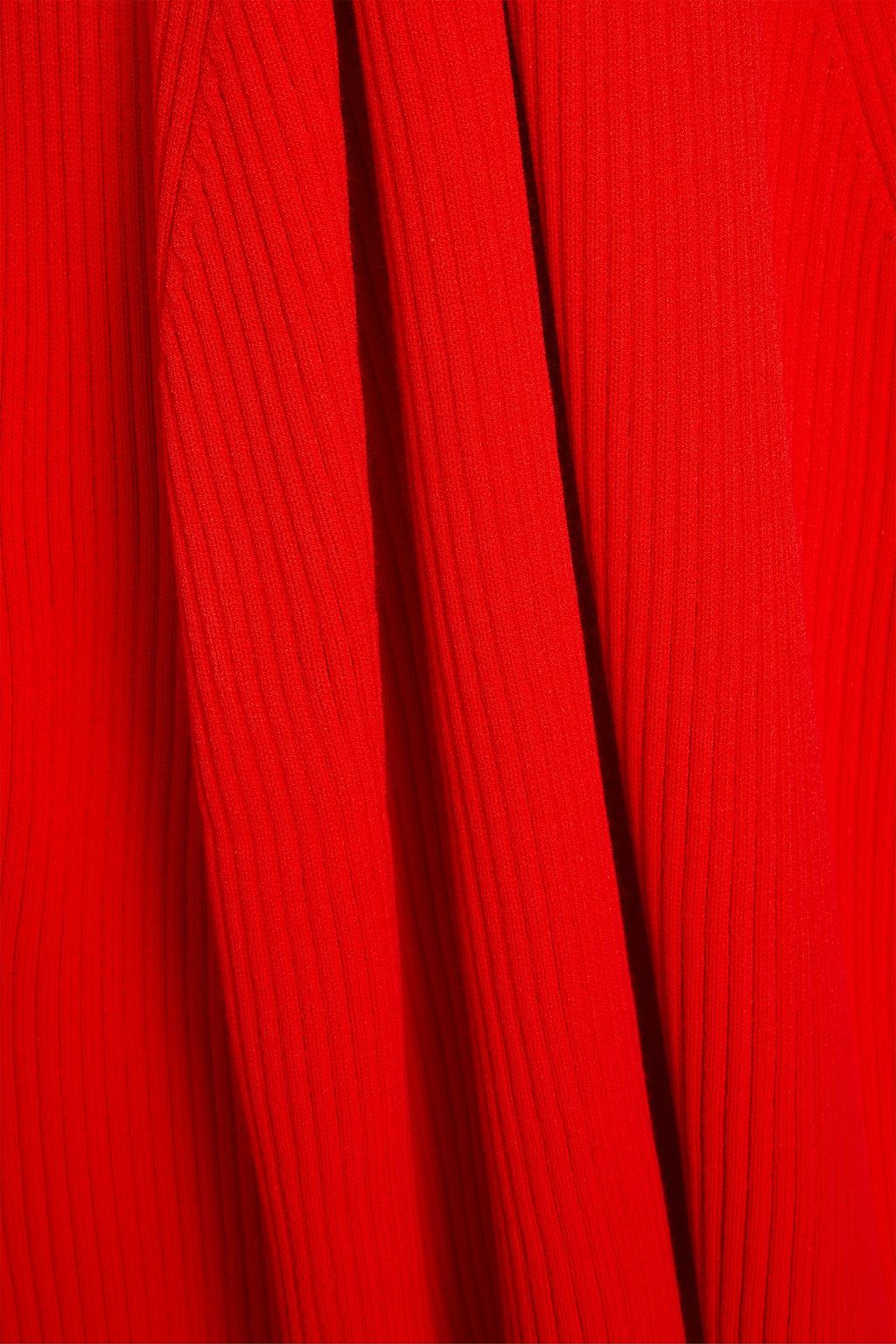 A.W.A.K.E. MODE Cutout ribbed-knit midi dress