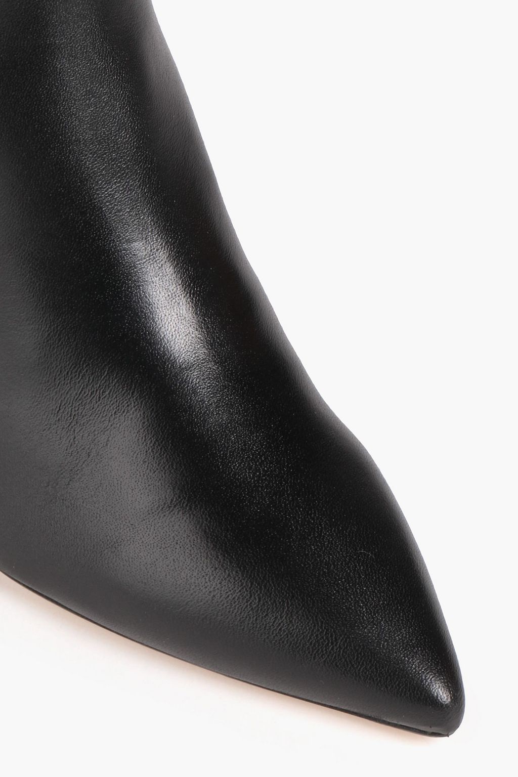 STUART WEITZMAN بوت بطول الركبة “أفينيو” من الجلد بكعب مقاس 75