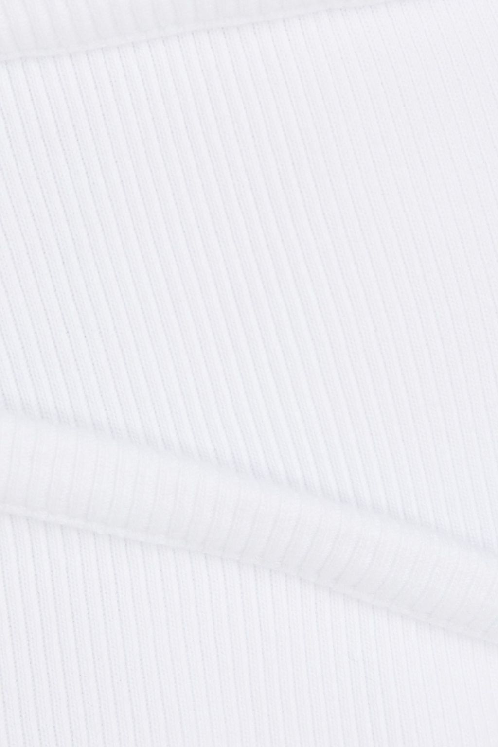 A.W.A.K.E. MODE Cutout ribbed stretch-cotton jersey top