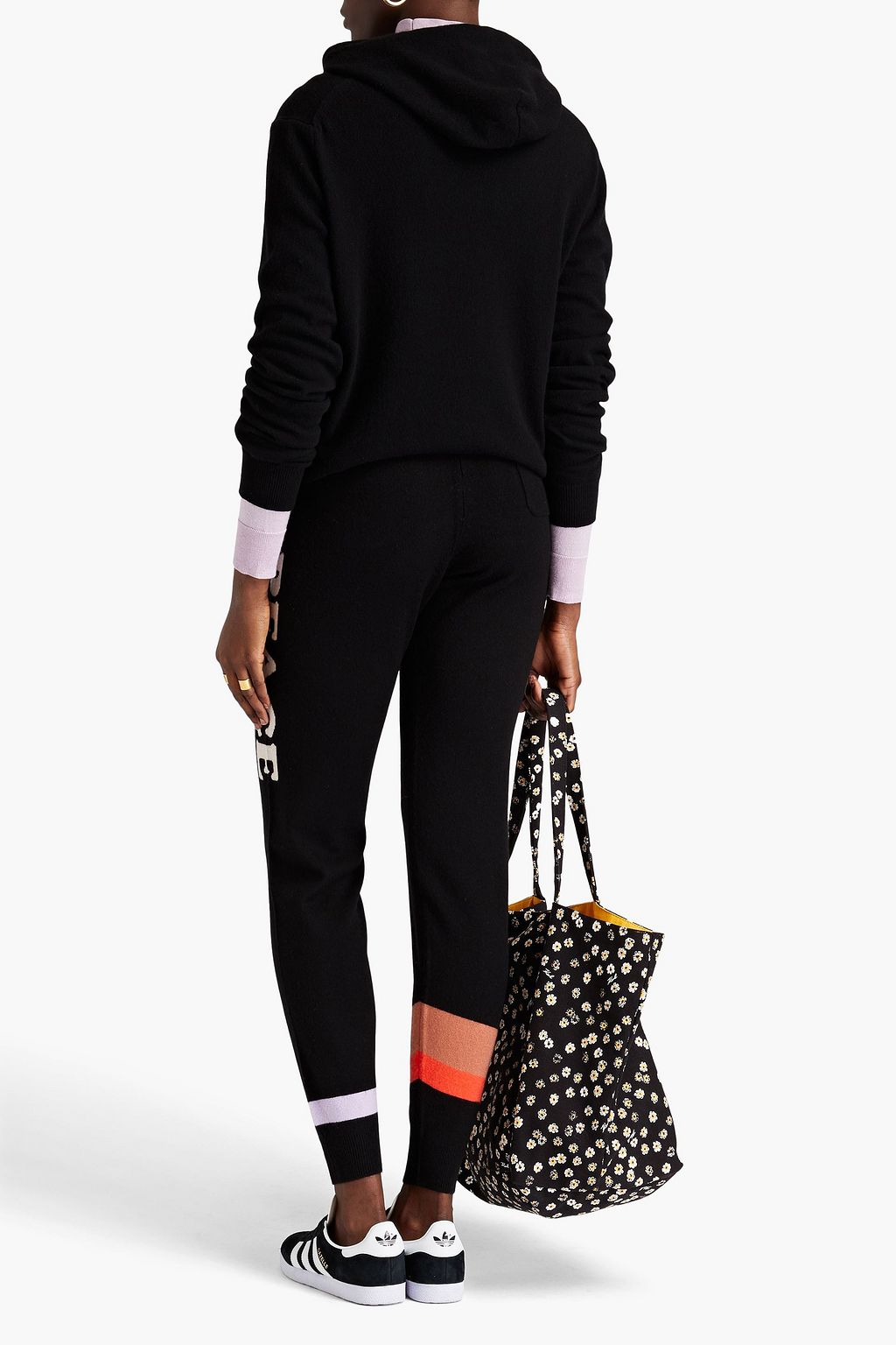 CHINTI & PARKER Intarsia wool and cashmere-blend track pants