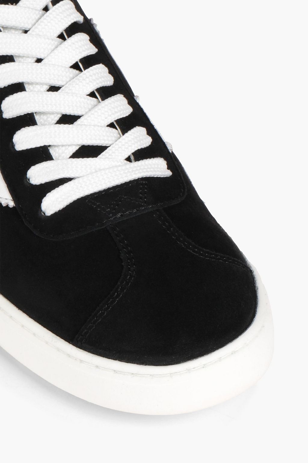 STUART WEITZMAN Daryl Sneakers aus Veloursleder mit Lederbesatz