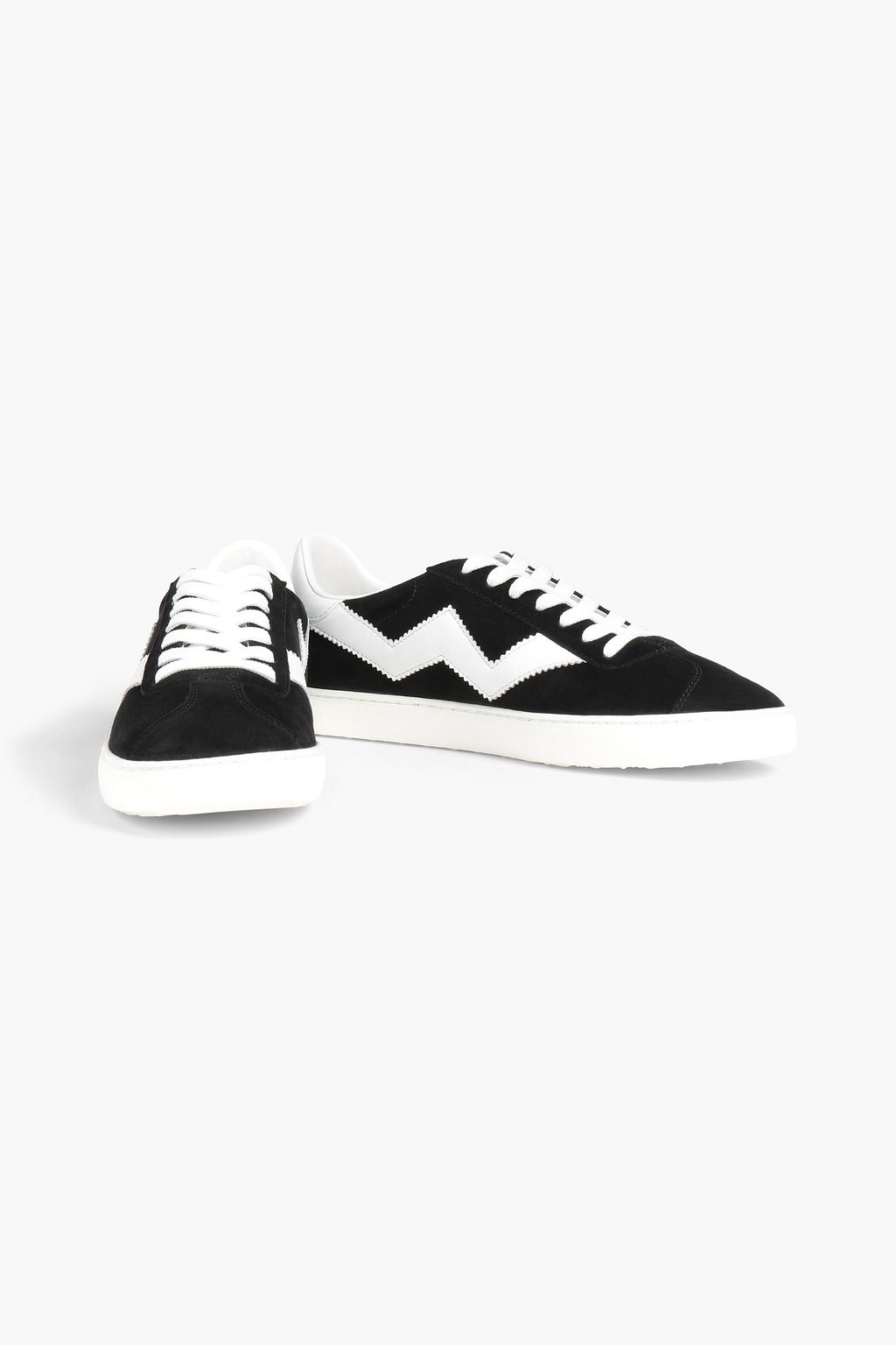 STUART WEITZMAN Daryl Sneakers aus Veloursleder mit Lederbesatz