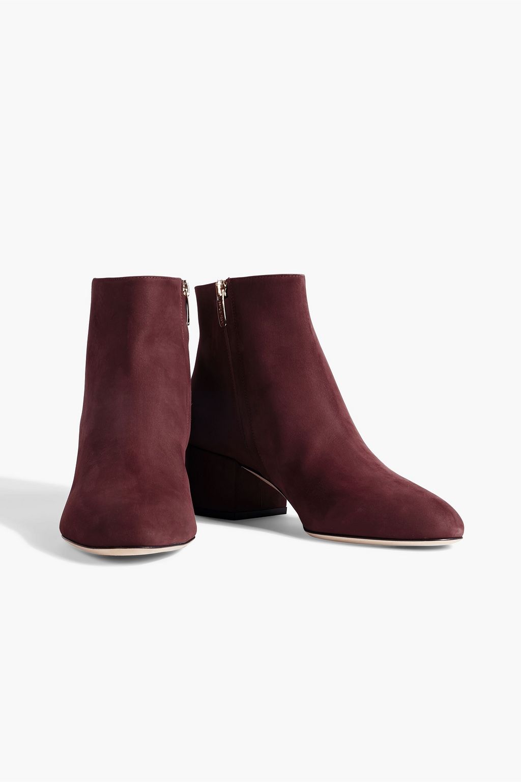 SERGIO ROSSI Virginia 45 suede ankle boots THE OUTNET