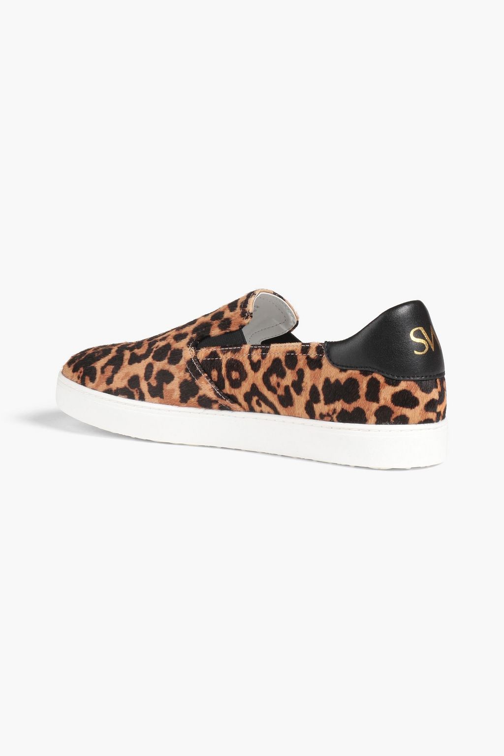 STUART WEITZMAN Daryl Slip-ons aus Kalbshaar mit Leopardenprint
