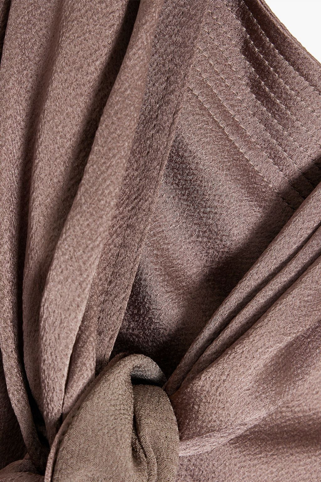 VALENTINO GARAVANI Draped satin-crepe top