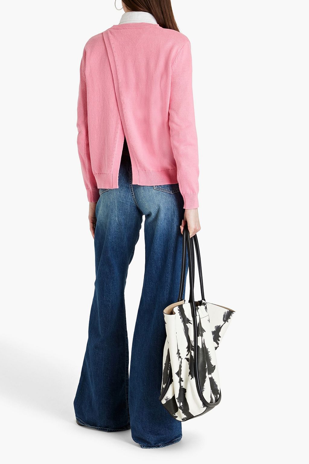 CHINTI & PARKER Leonora wrap-effect cotton sweater