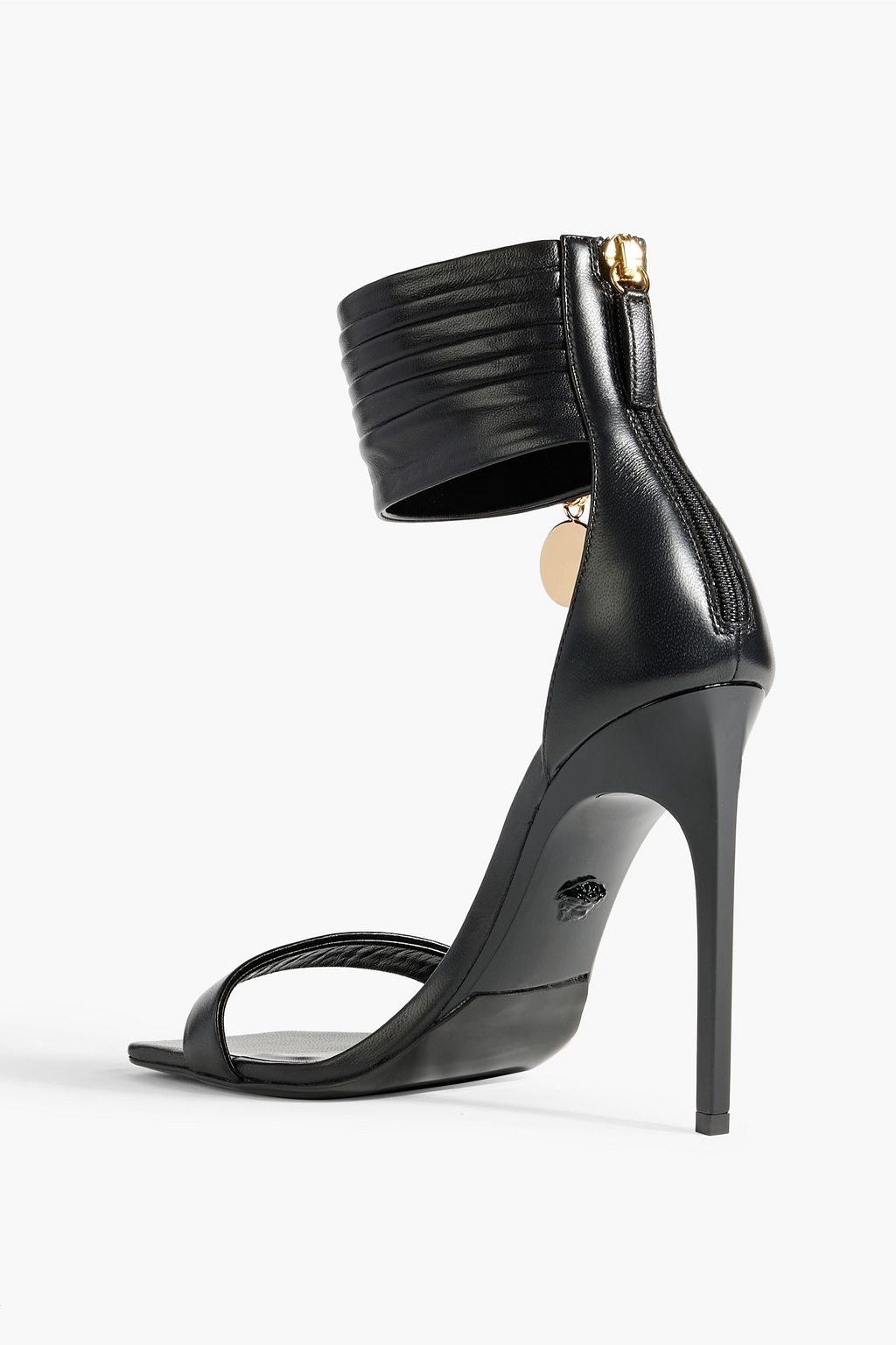 VERSACE Embellished leather sandals