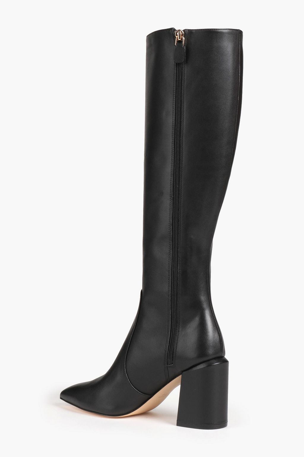 STUART WEITZMAN حذاء بوت بطول الركبة «أفينيو» من الجلد بكعب مقاس 85