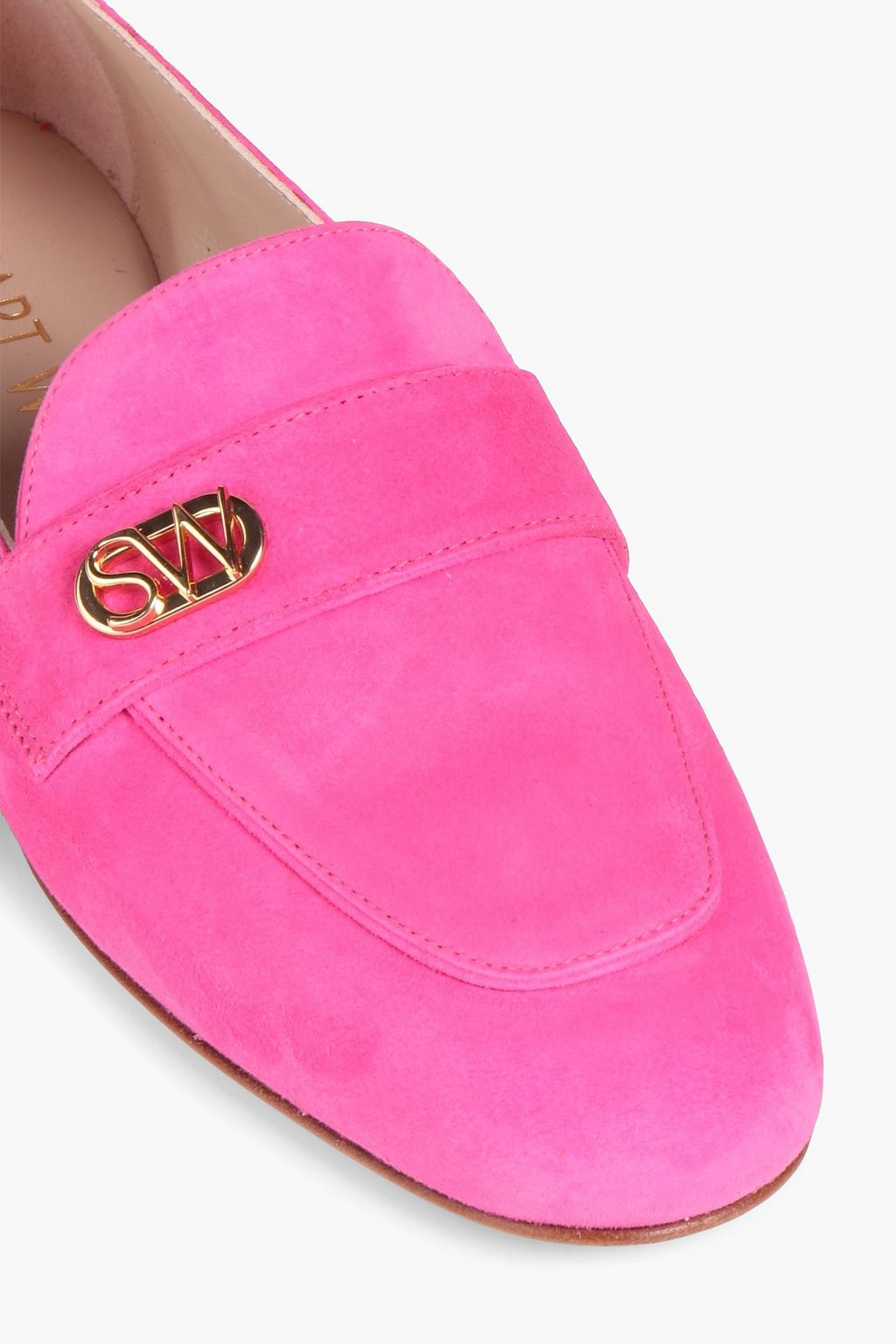 STUART WEITZMAN حذاء لوفر «بايسون» من الجلد السويدي