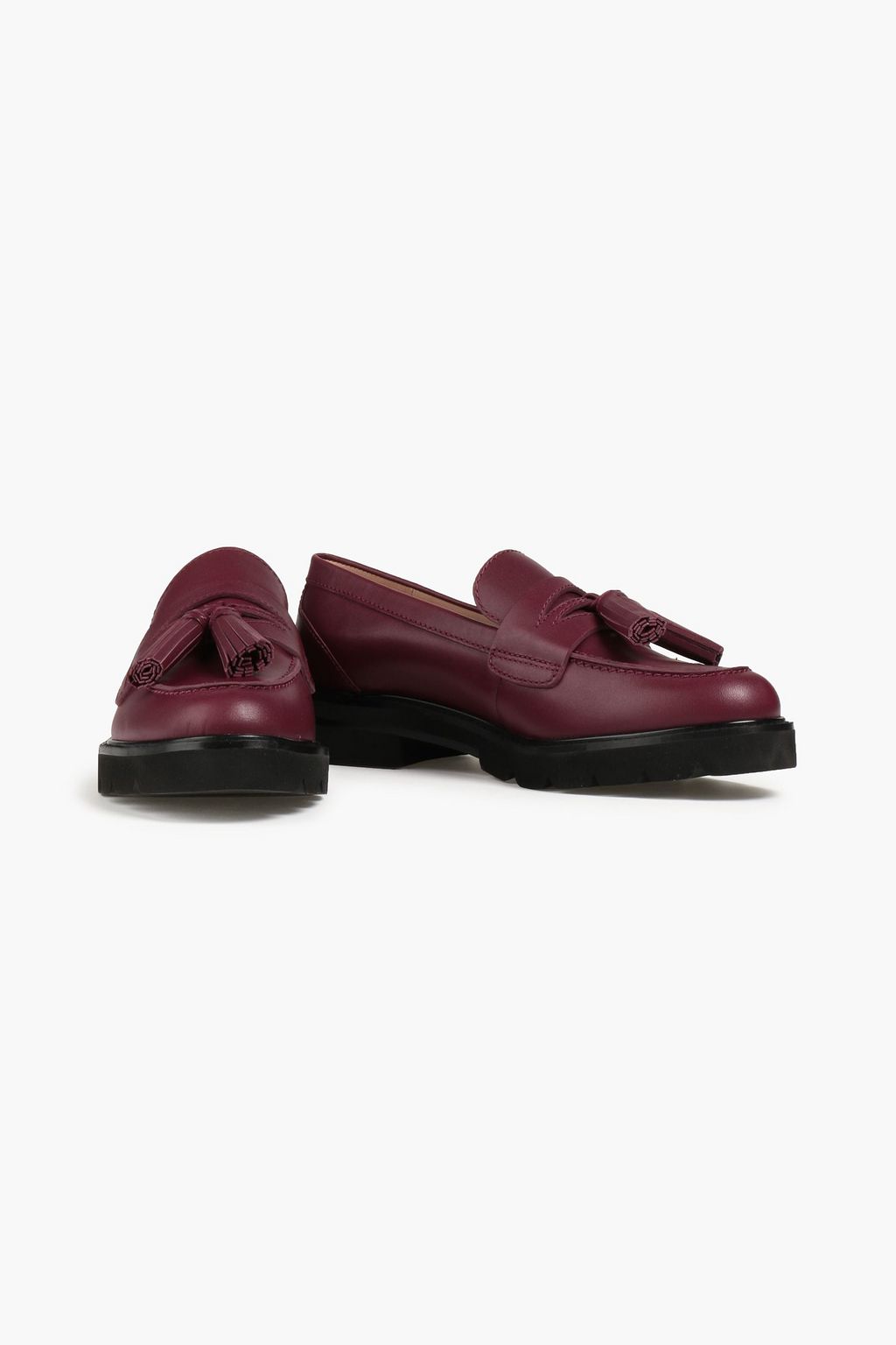 STUART WEITZMAN Adrina tasseled leather loafers