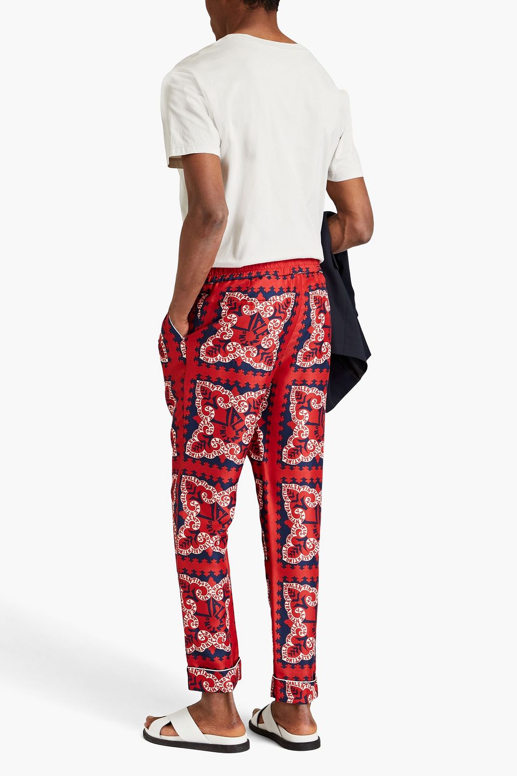 VALENTINO GARAVANI Printed silk pants