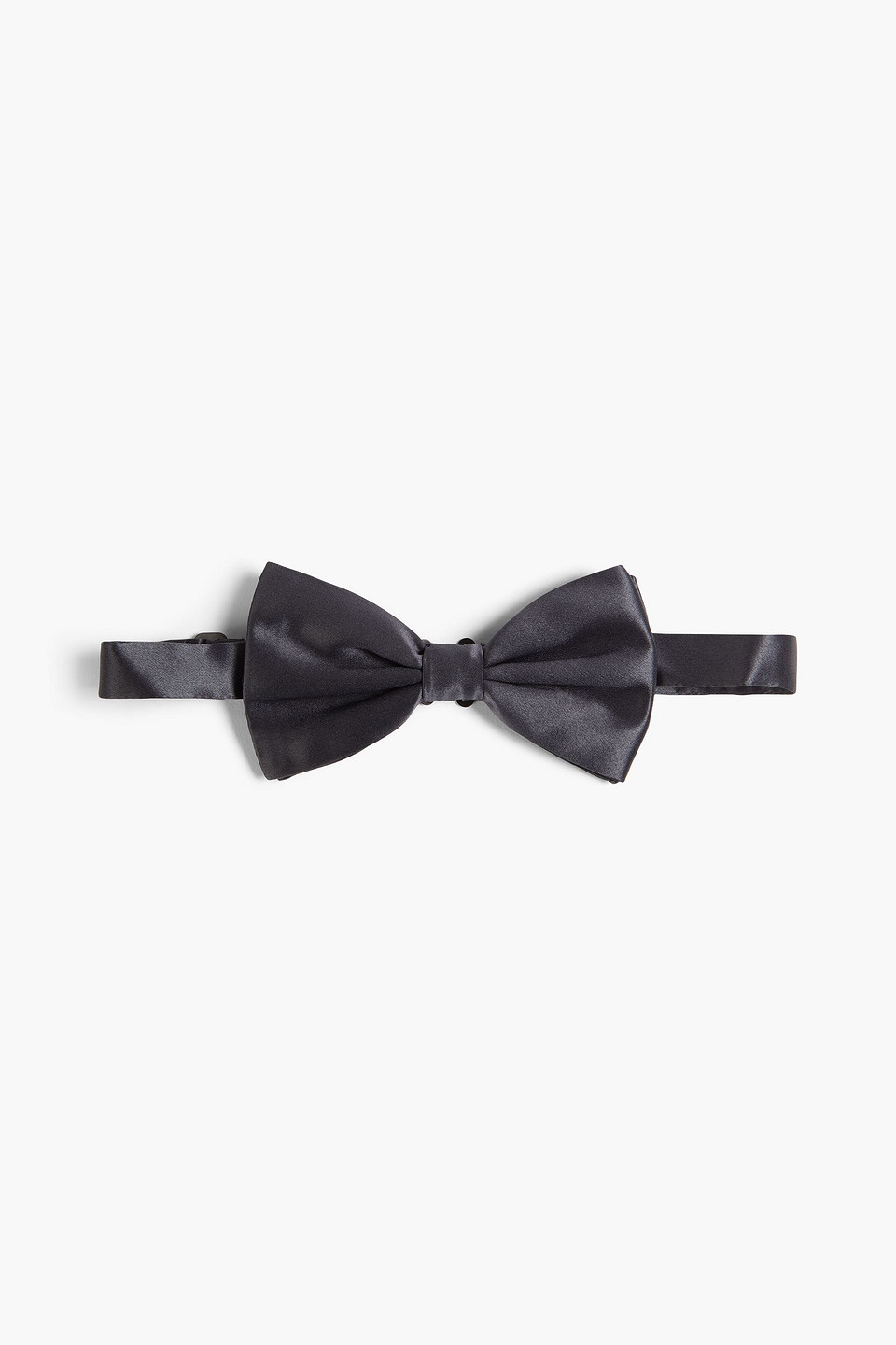 Dolce & Gabbana Silk-satin Bow Tie In Black