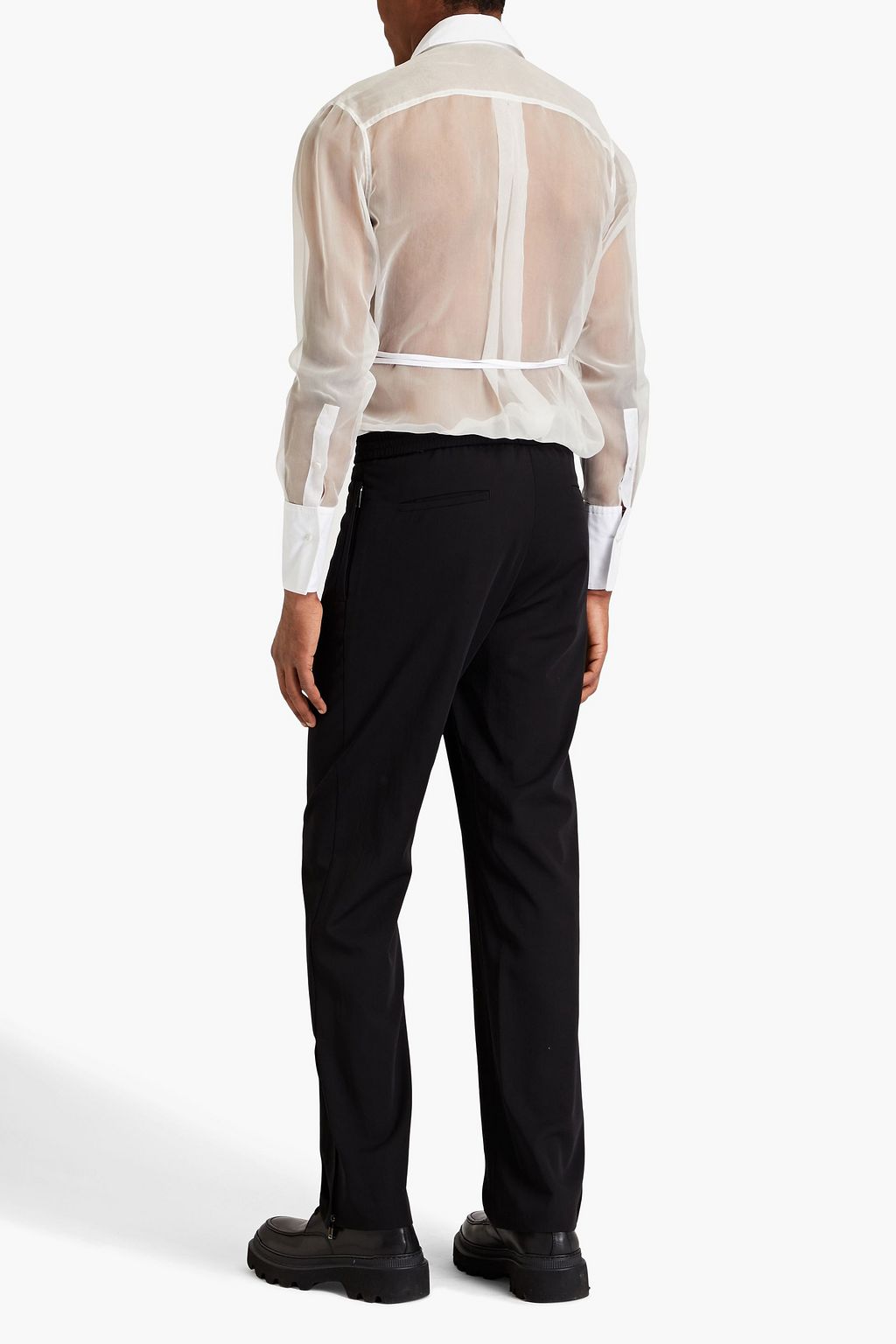 VALENTINO GARAVANI Tapered wool-twill pants