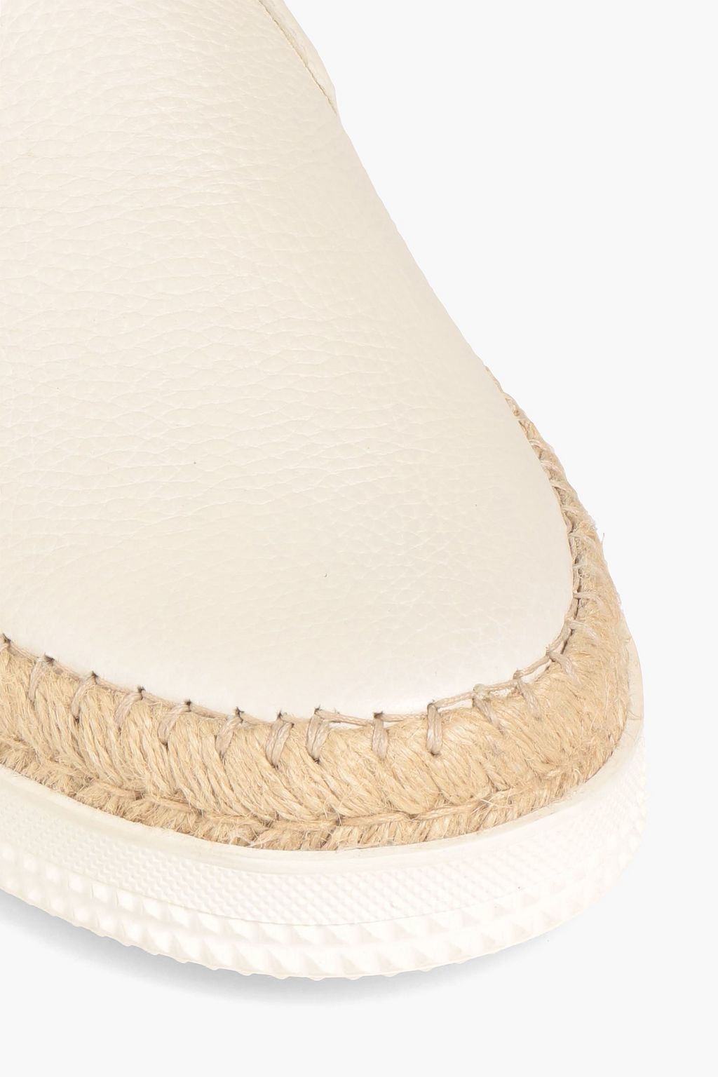VALENTINO GARAVANI Pebbled-leather espadrilles
