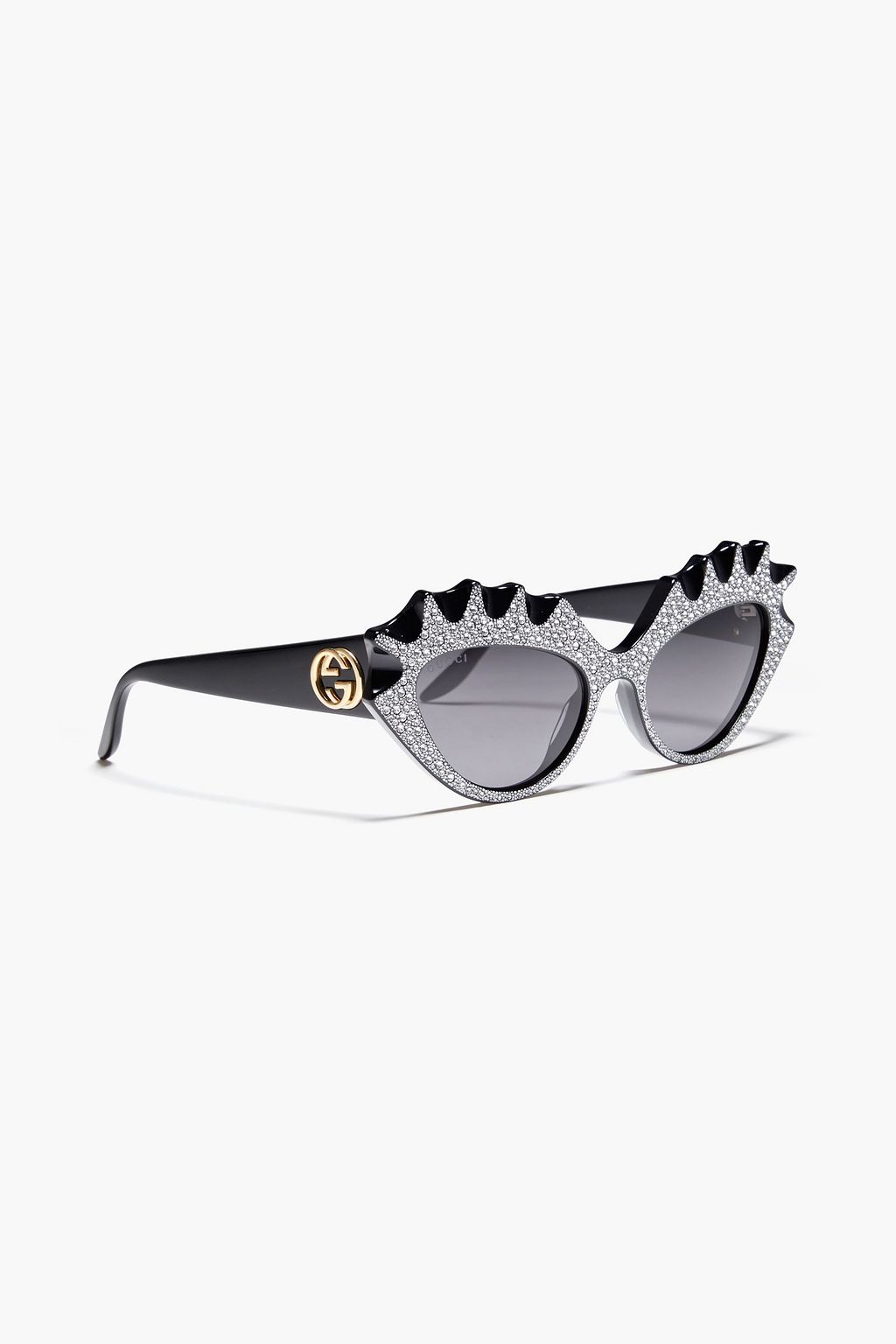 GUCCI Cat-eye crystal-embellished acetate sunglasses