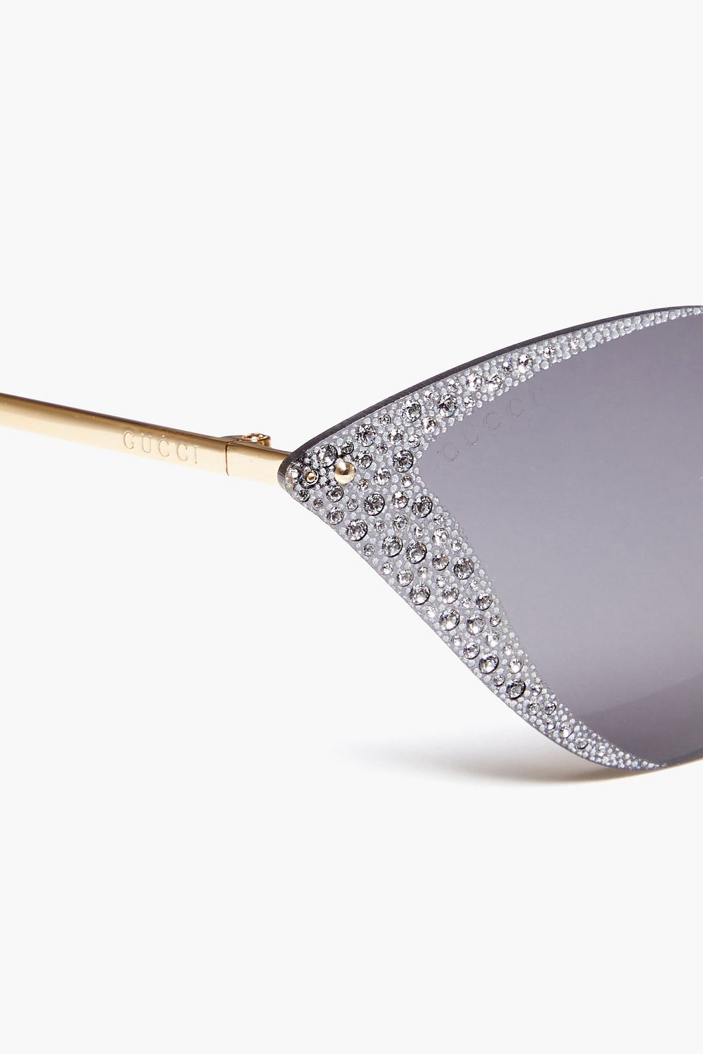 GUCCI Cat-eye crystal-embellished acetate sunglasses